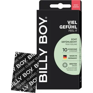 BILLY BOY Kondome Viel Gefühl 10er | 56 mm | MEDIUM Gefühlsechte Kondome mit angenehmem Duft (1x10 Stück)
