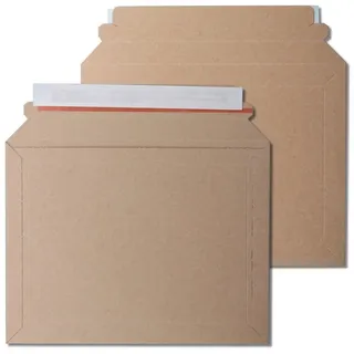 kraftmax 100 x Kraftmax Premium Verpackung/Versandtaschen - Frustfreie Versandtasche aus Pappkarton - DIN A5-23,5 x 18 cm