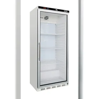 CombiSteel Flaschenkühlschrank mit 1 Glastür Getränkekühlschrank Kühlschrank Gastro 570 L +2/8°C ISO 45mm