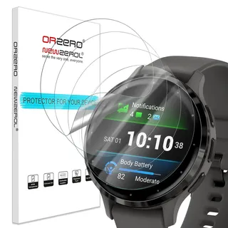 NEWZEROL 4 Stück Displayschutzfolie Kompatibel für Garmin Venu 3S/ Garmin Venu 4 41mm, [Anti-Kratzer] [Hohe Auflösung] [Blasenfrei] Flexibel TPU Schutzfolie für Garmin Venu 3S /Venu 4 41mm