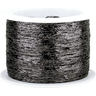 Woolly Hugs Garn Glitzer Schwarz 1000 m