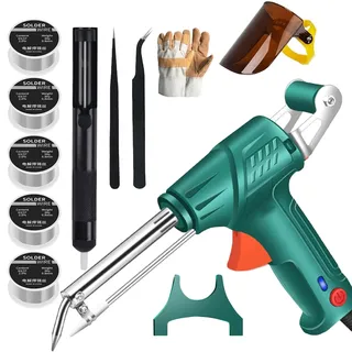 Laserschweißwerkzeuge, Laserschweißpistole, Industrielles Laserschweißgerät, Handgehaltener Automatischer Kabelgebundener Lötkolben mit Interner und Externer Heizung (Externe Heizung-grün)