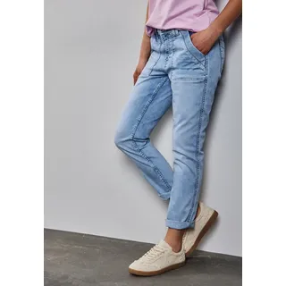 STREET ONE Damen A378539 Jeans im Cargo-Look, Ultra Bleach Random Washed, 34W x 28L - 34W / 28L
