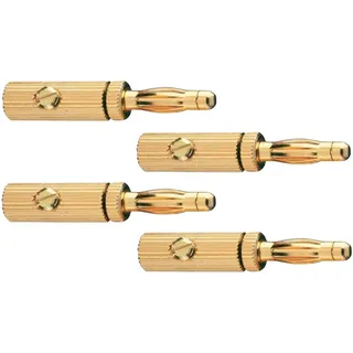 Oehlbach Banana B3 Audio Stecker, Gold