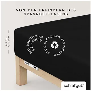 Baumwolle 140 x 200 - 160 x 220 cm off black