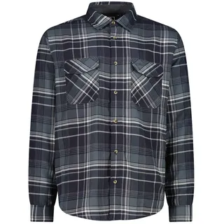 CMP 32t1757 Langarmhemd - Anthracite / Ice / Grey - L