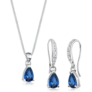 Elli Schmuckset blau / silber
