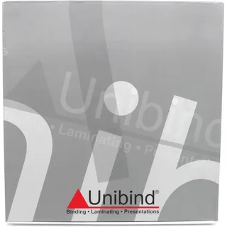 UniBind Bindemappe Stahlrücken A4 Hochformat 15mm 100 - 130 Blatt alu 25 Stüc...
