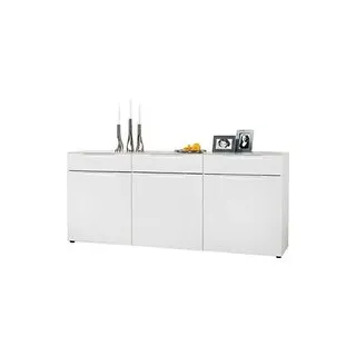 Sideboard Mailand weiß Hochglanz B/H/T: ca. 192x83x40 cm - Weiss