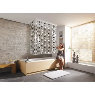 KLEINE WOLKE Eckduschrollo 134 x 240 cm Grau