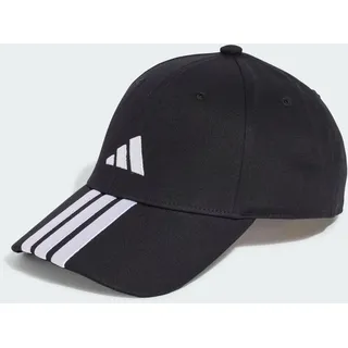 adidas 3-Streifen New Logo Baseball Kappe Black / White Erwachsene (S/M)