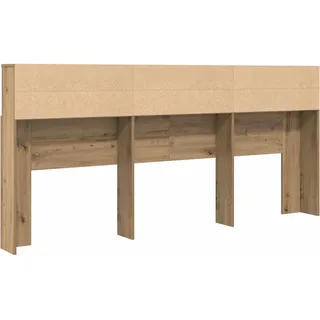 vidaXL Kopfteil Schrank mit Regal Artisan-Eiche 220 x 19 x 101,5 cm