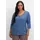 Sieh an 3/4-Arm-Shirt in jeansblau Gr 54