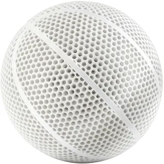 Herfair Airless Basketball Größe 7, 3D Druck Basketball Outdoor, Prallt Wie EIN Normaler Ball, Kreativität Geschenke für Freund (Weiß)