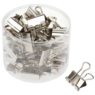 VBS Foldback-Klammer, 19mm, 40 Stück Silber