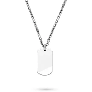 s.Oliver Jungs Schmuck – Halskette mit coolem Anhänger aus Edelstahl – Cool, Modern und Lässig – Perfekte Geschenkidee