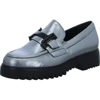 Gabor Halbschuhe / 52.452.90 für Damen, Slipper, Frauen Slip On,Businessschuhe,Slip-ons,Mokassins,Halbschuhe,Slides,Schlupfschuhe,Loafer,antiksilb(schwlack),38 EU 5 UK