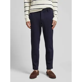 Slim Fit Stoffhose aus Viskose-Mix Modell 'MARK', Dunkelblau, 31/32
