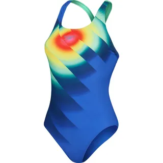 Speedo, Damen, Badeanzug, Placement Digital Powerback, Mehrfarbig, (44)