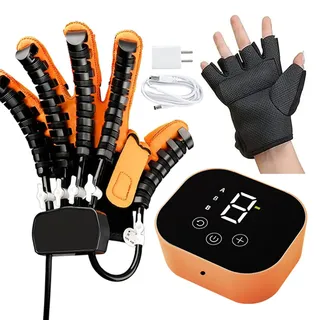 GAOXIAO Schlaganfall Training Rehabilitation Handschuh Hand Reha Roboter, Rehabilitationshandschuhe für die Hand Rehabilitation, Roboter Hand Rehabilitation Handschuh(Size:M,Color:Left)