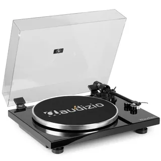 Audizio Toledo Premium Plattenspieler Bluetooth – Hochwertiger Schallplattenspieler, 33/45 U/min, Vinyl Player mit hochwertigem Tonabnehmer – Record Player mit Vorverstärker, Riemenantrieb & RCA