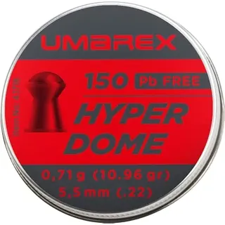 Umarex Hyperdome Diabolos, Rundkopf Geschossform, Luftgewehr Munition 5,5 mm, 150 Stück, ideal für Luftpistolen