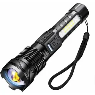 A76 Ultrastarke Led-taschenlampe 20000 Lumen Usb-wiederaufladbare Taschenlampe 7 Modi Taktische Taschenlampe Mit Clip Für Camping Wandern Notfall [energieklasse A]
