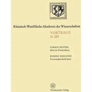 Moderne Windturbinen. Kernenergietechnik heute 265. Sitzung am 6. Dezember 1978 in Düsseldorf