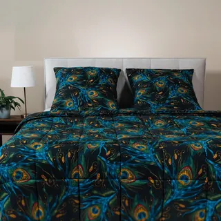 Zelesta Wonderbed Baumwolle – 4-Jahreszeiten Bettdecke & Bezug in einem | Waschbar & Trocknergeeignet | Antiallergisch, Atmungsaktiv & Temperaturregulierend | Mikrofaser & Syndonfill® (140x200 cm)