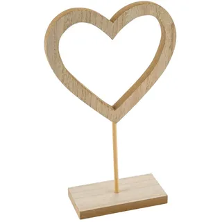 ZauberDeko Herz Aufsteller Holz Hochzeit Tischdeko Geburtstag Deko 20cm