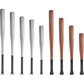 Baseballschläger aus Alu & Holz in 8 Längen & 2 Material von 54-86cm zum auswählen (Aluminium, 64)