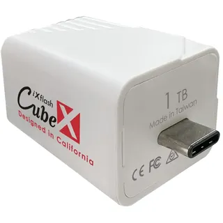 PioData iXflash Cube 1024GB USB Type C, Auto Backup Fotos & Videos für iPhone & iPadPhoto, Apple MFi Certified