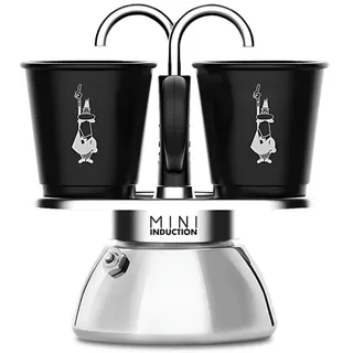 Bialetti Mini Express Induction 2 Tassen Schwarz