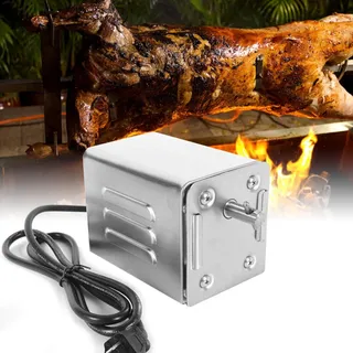 Kotsy grillmotor für grillspieß 220V SP-S40 Rotisserie Roaster Grill Grillmotor 50-70kg Edelstahl BBQ Grill Zubehör Bräter Elektromotor Ziegenschwein Huhn BBQ Spieß
