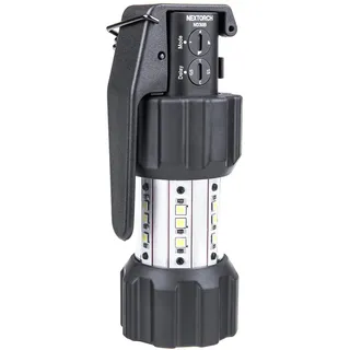 NEXTORCH ND30B Ziviles Elektronisches Ablenkungsgerät, 11.000 Lumen 360° Stroboskop & 130dB Akustik-Signal, Wiederaufladbar mit Anti-Rutsch-Grip für Training, Heimsicherheit & Notfallsignalisierung
