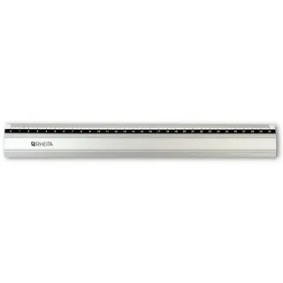 RHEITA Metall-Lineal aus Aluminum, rutschfest, 30 cm