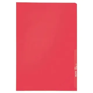 Leitz Sichthüllen 4000 DIN A4 rot genarbt 0,13 mm, 100 St.