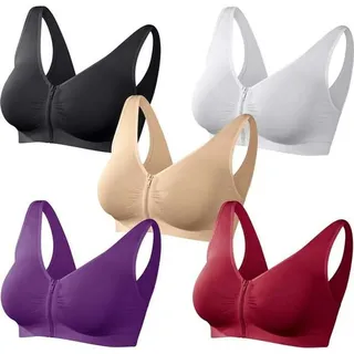 DS PRODUKTE SLIMmaxx Traum-BH Reißverschluss - 44/46 (XL) - 5er-Set - Weiß