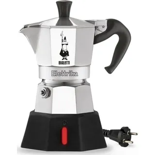 Bialetti Moka Elettrika 2 Tassen Silber/Schwarz