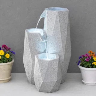 Festive Lights Solar White Serenity Cascading Brunnen LED Wasserspiel, SL122