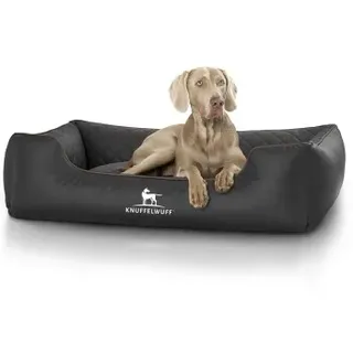 Knuffelwuff Hundebett Milan XXL 120 x 85 cm schwarz