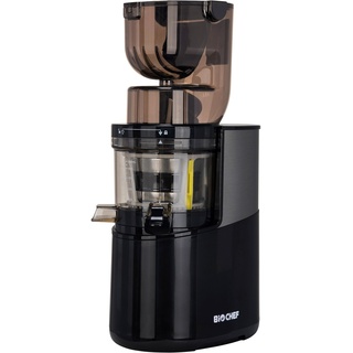 BioChef Altas Entsafter Whole Slow Juicer Pro - Ultra Leistungsstarker Motor, Einfach Gemüse & Früchte Entsaften mit XXL Einfüllschacht, Spülmaschinen Geeignete Einzelteile in Schwarz