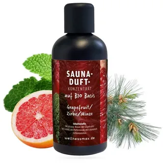 Wellnessmax Aufgusskonzentrat Wellnessmax Bio Sauna-Aufguss Grapefruit/Zirbe/Minze