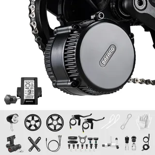 BAFANG 48V 750W Mittelmotor Mid Drive Motor Kit mit C965 Display, BBS01B BBS02B BBS-HD Elektrofahrradmotor Umrüstsatz für 68mm Tretlager Mountainbike, Rennrad, Pendlerfahrrad