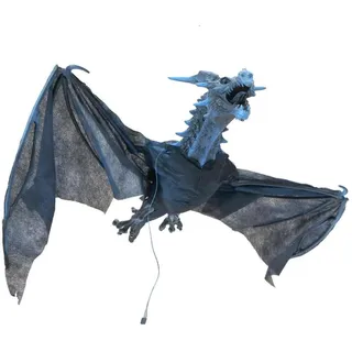 Europalms Halloween Flying Dragon 120 cm blau