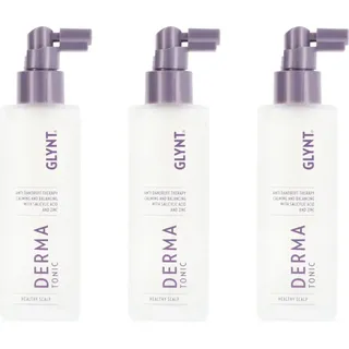 GLYNT Derma Tonic 3 x 100 ml Kopfhautwasser für gestresste Kopfhaut Set