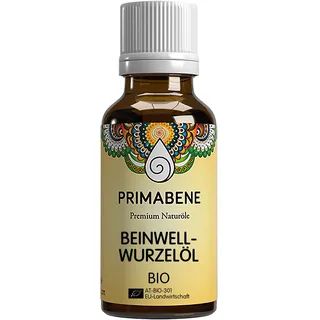 Primabene, Beinwellwurzelöl Bio - Mazerat aus Beinwellwurzel - Massageöl mit Jojobaöl hochdosiert - (1 x 50 ml)