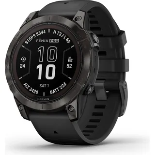 Garmin fenix 7 Pro Sapphire Solar schwarz/carbongrau