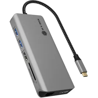 Icy Box IB-DK4061-CPD, 12 zu 1 USB Type-C® Notebook Dockingstation