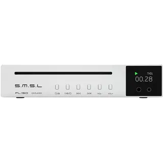 S.M.S.L PL150 CD Player, unterstützt Standard-CD/MQA-CD/HDCD/MP3-CD, CS43198 DAC-Chip, optischer/koaxialer Ausgang, 4,4mm+3,5mm Kopfhörerbuchsen,Für Fahrzeuge